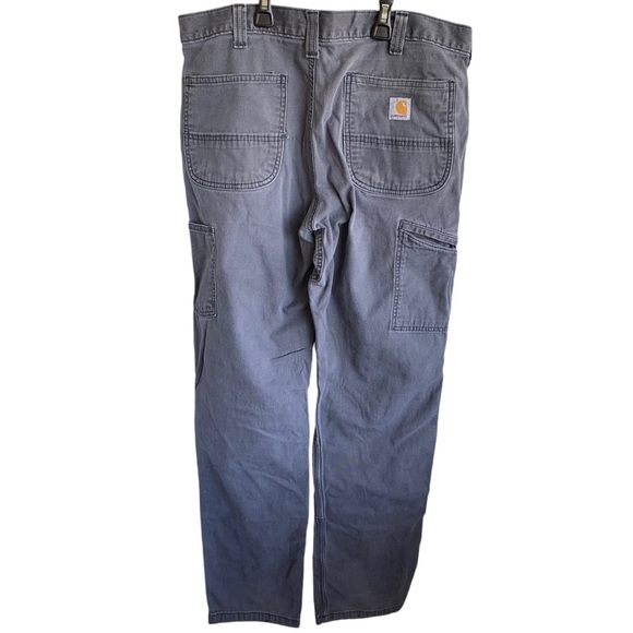 Carhartt 102802-029 Shadow Grey Relaxed Fit Double Knee Work Pants 36 x 36 - Picture 7 of 7